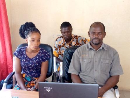 Senga Team, Rev. Frackson Ndhlovu, John Kumwenda and Suzan Mbuzi participating in the 2021 OBT virtual global conference