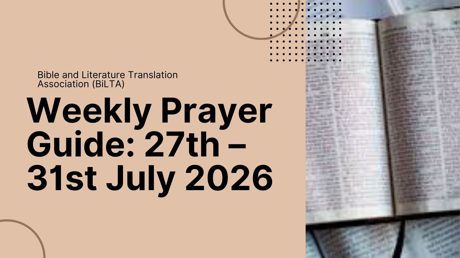 Weekly Prayer Guide