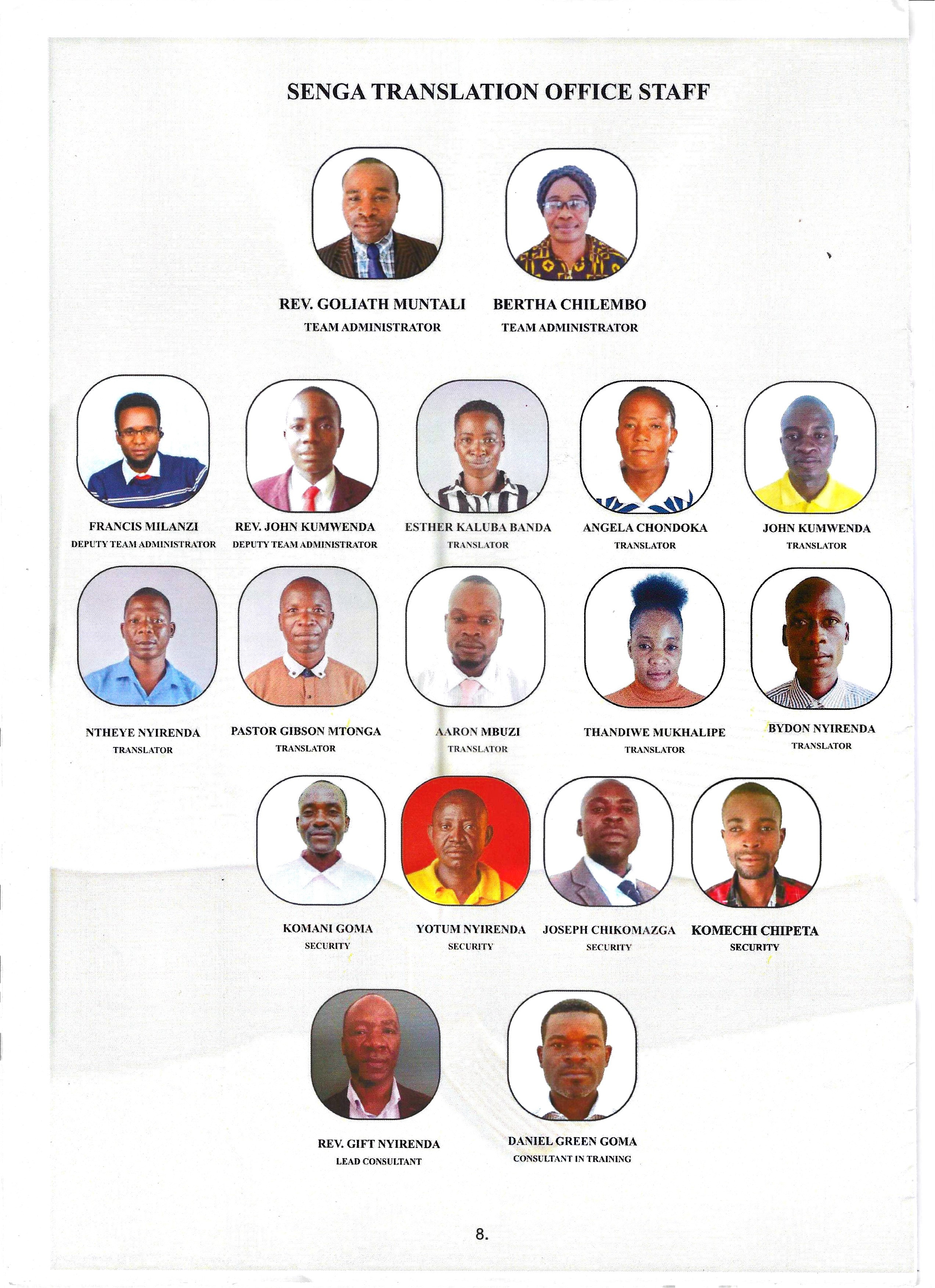 Senga office portraits