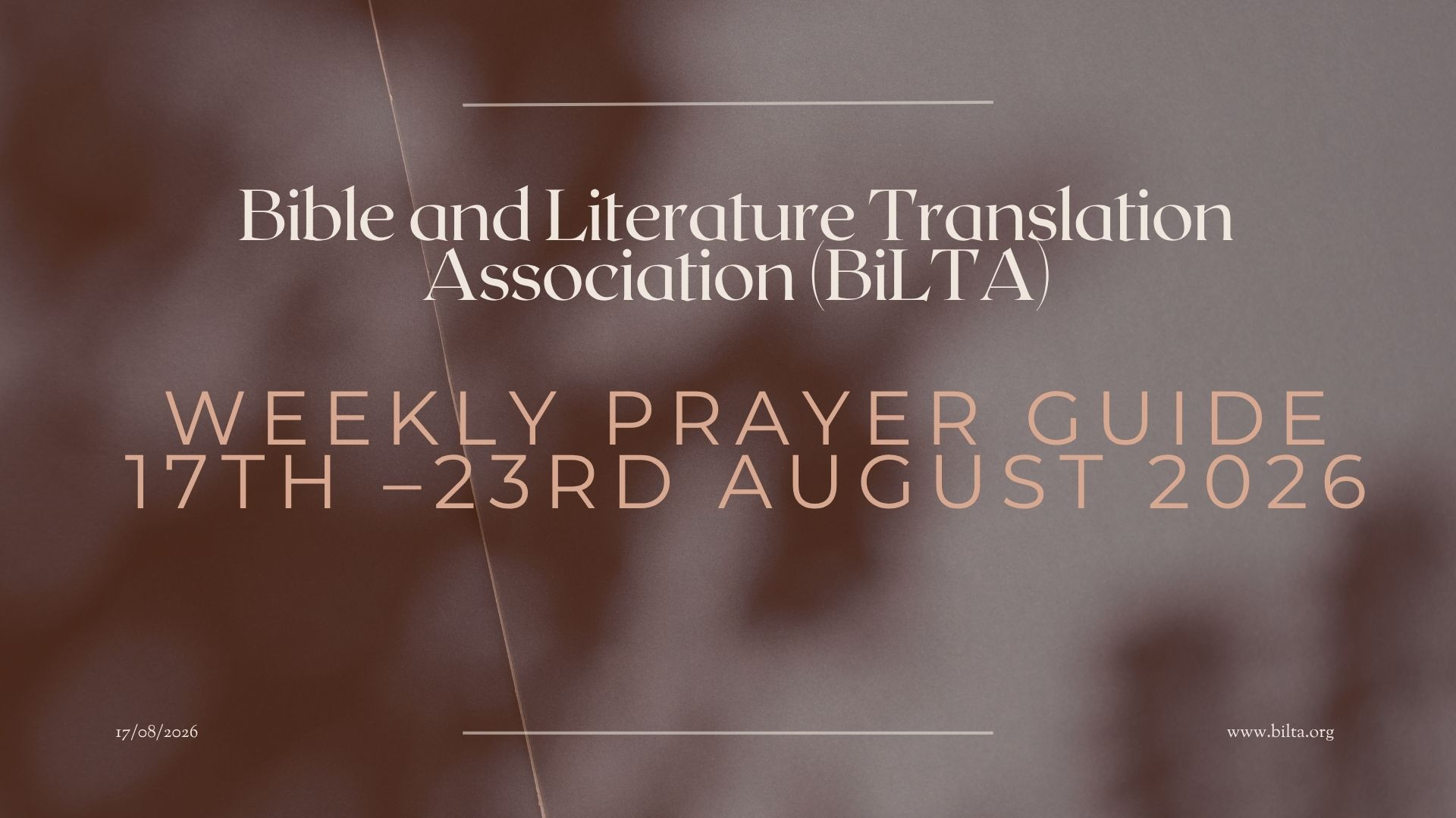 Weekly Prayer Guide