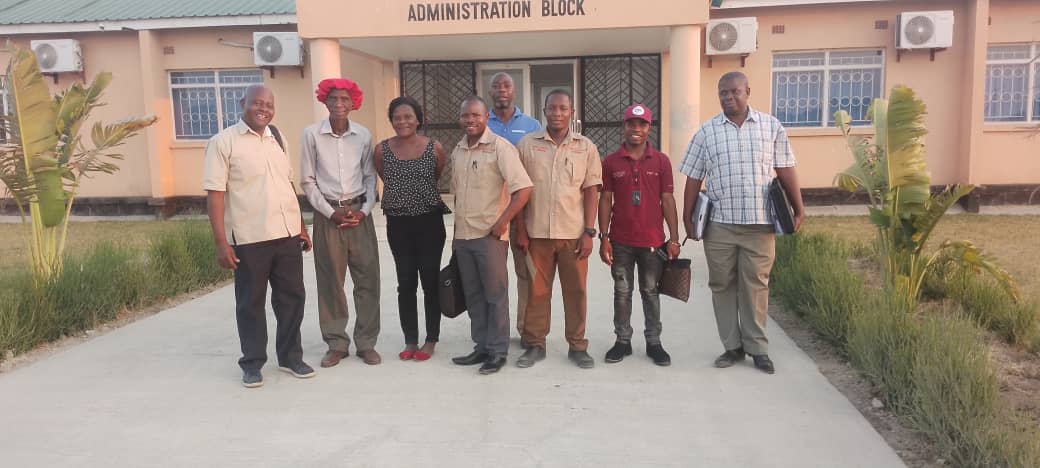 The Vice Chairperson (BiLTA) with the Management Team in Western Province, Mwenyi Project